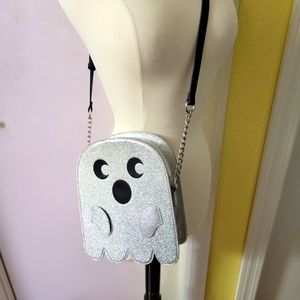 New Super Cute Glitter Ghost Crossbody Bag. Halloween Bag